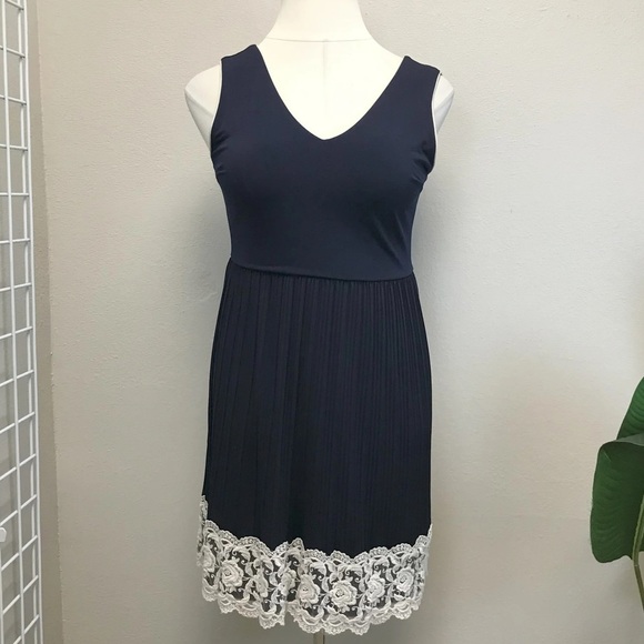 Modcloth Yellow Star Pleated Sleeveless Dress - Size XL - Picture 3 of 5